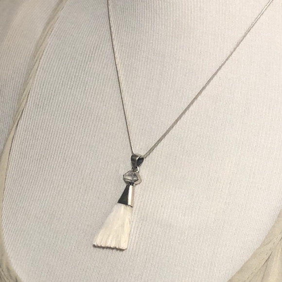 SOLD Scolecite & Herkimer Necklace - Picture 5 of 8